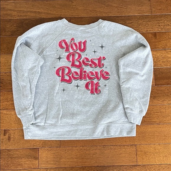Gray Santa Crew Neck Sweatshirt - Picture 4 of 4